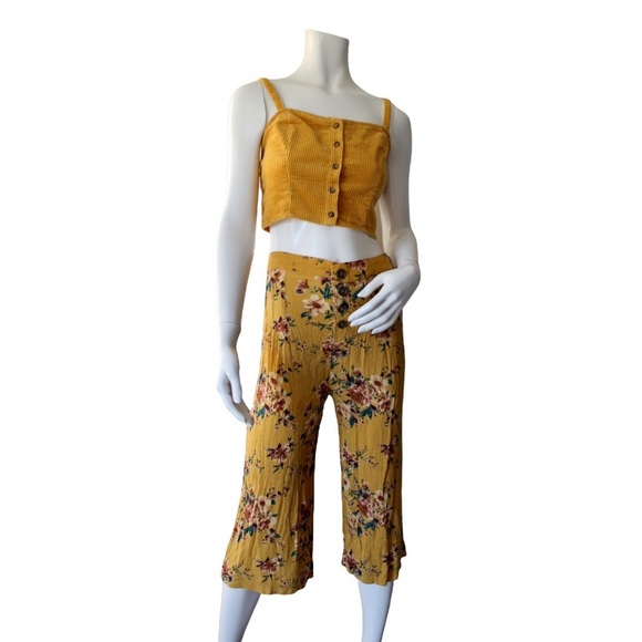 Love Tree Cropped Pants Fall Colors Size M - Picture 1 of 7
